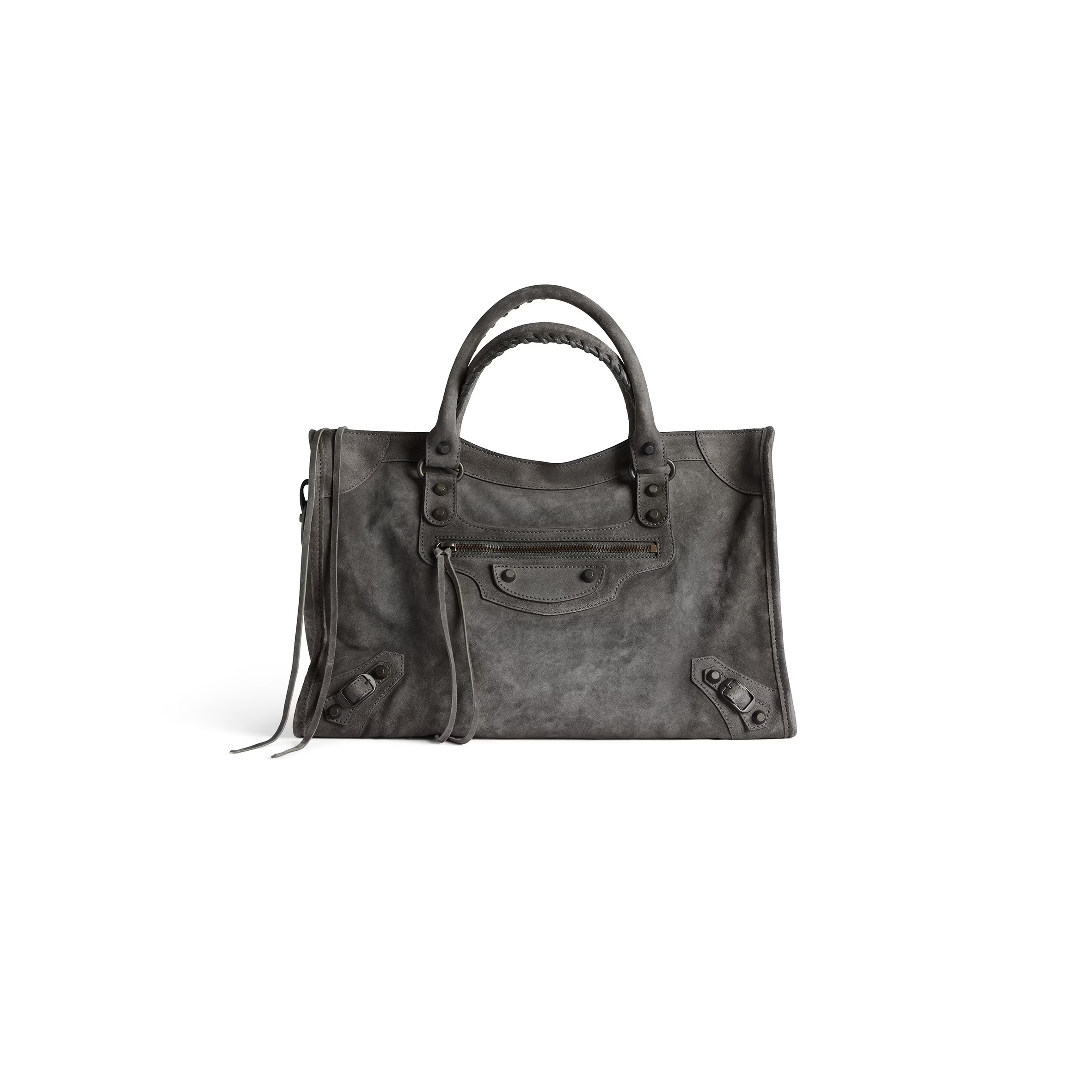 BALENCIAGA LE CITY BAG MEDIUM IN STORM GREY 8230582AB2A1143 (37*23.4*14.9cm)